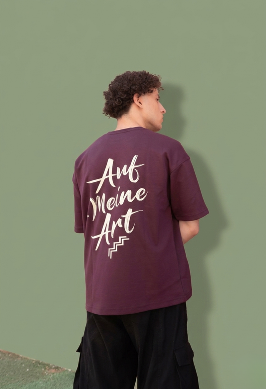 Burgundy T-shirt-Box-Fit