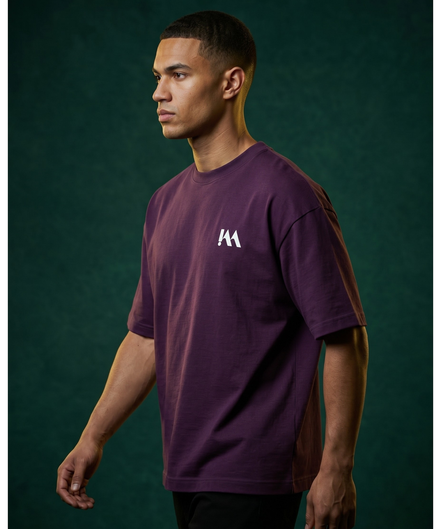 Essential Burgandy T-shirt-Box-Fit
